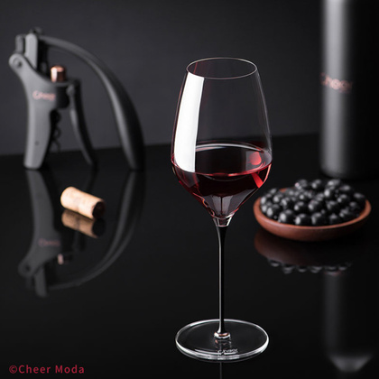 Kieliszek do wina Lava Premium czarno-brązowy