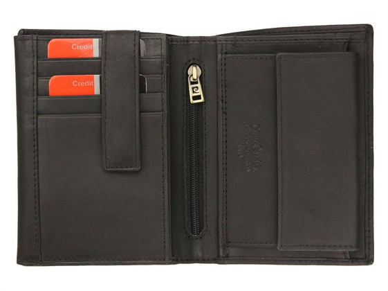 Elegancki skórzany portfel męski, RFID 