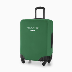 Elastyczny pokrowiec na średnią walizkę PUCCINI PBB 5D Zielony