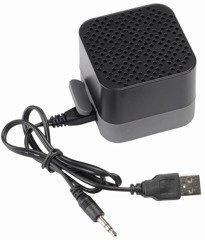 Głośnik Bluetooth CUBIC, czarny, szary