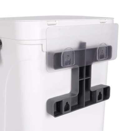 Kosz na śmieci odpady zawieszany na drzwi drzwiczki do szafki zawieszenia biały 10 l