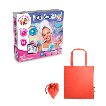 Bath Bombs Kit V. Gra edukacyjna dostarczany ze składaną torbą prezentową