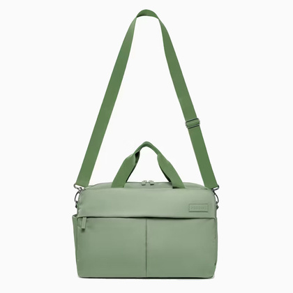 Torba podróżna z miejscem na laptop PUCCINI BARBADOS B50251 5A Zielona