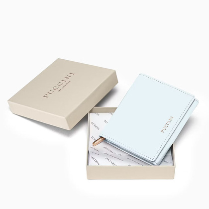 Portfel damski skórzany PUCCINI ZEN ZN9187 7B Niebieski