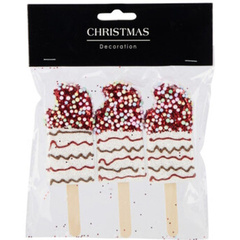 LODY DEKORACJA WISZĄCA BOMBKA 3SZT BIAŁY