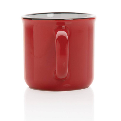 Kubek ceramiczny 280 ml UPOMINKARNIA Czerwony
