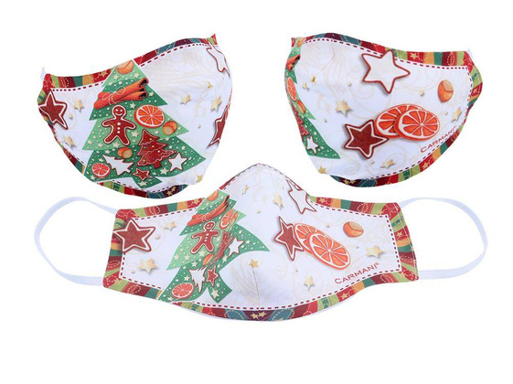 Maseczka ochronna - Świąteczna dekoracja (CARMANI)