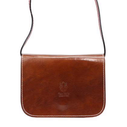 Torebka damska skórzana KEMER 43 Ciemny brąz