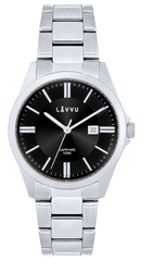 LAVVU Zegarek ze szkłem szafirowym ​HALLAND Dark Grey