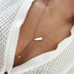 NASZYJNIK ZŁOTY BUTELKA KIELISZEK N627Z