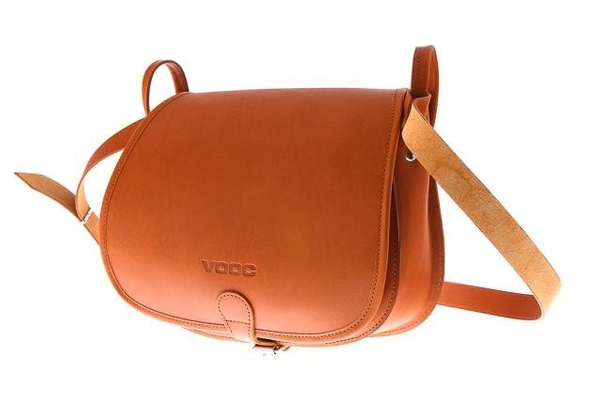 Listonoszka duża torebka KEMER VOOC Vintage P27 Koniak