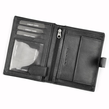 Portfel męski PELLUCCI CC 5601B Czarno Niebieski