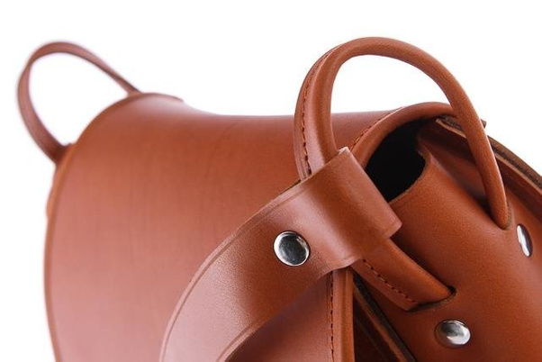 Listonoszka duża torebka KEMER VOOC Vintage P27 Koniak