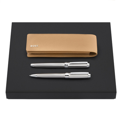Zestaw upominkowy Hugo Boss etui piśmiennicze, pióro wieczne i długopis HLD417X + HSS4612B + HSS4614B
