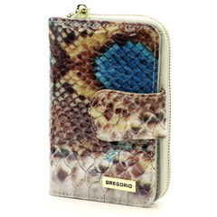 Portfel damski skórzany PELLUCCI VL-115 niebieski