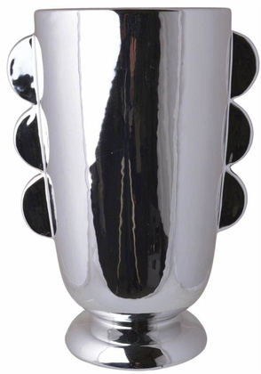 Wazon ceramiczy srebrny