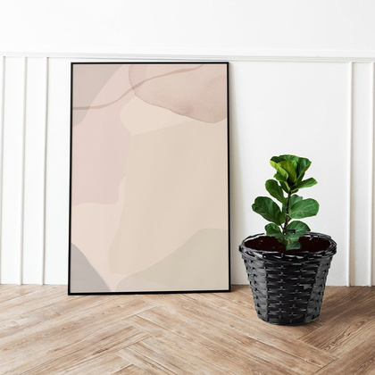 Osłonka na kwiaty roślinę doniczkę pleciona wiklinowa doniczka czarna koszyk boho 25x20 cm