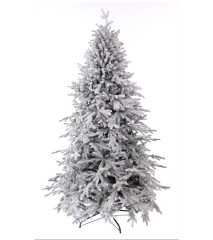 Choinka sztuczna PE12 220 cm biała ośnieżona ze stojakiem