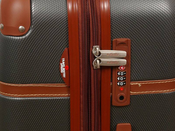 Duża walizka DIELLE 160 Szara