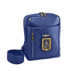 Torba na ramię AERONAUTICA MILITARE Pilot Niebieska