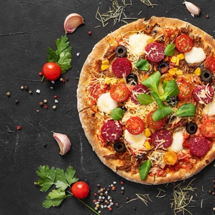 Kamień do pieczenia pizzy forma na pizzę stojak nóż ORION