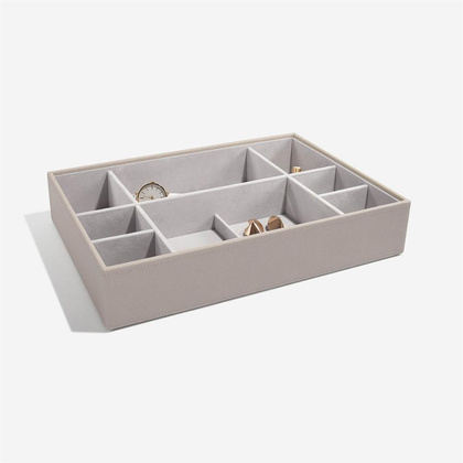 Szkatułka na biżuterię Stackers 11 komorowa supersize velvet taupe