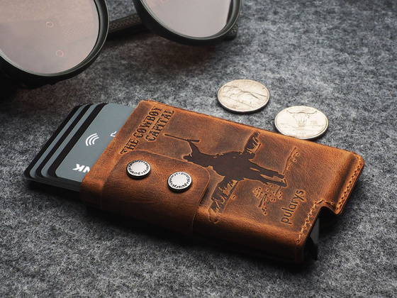 "THE COWBOY CAPITAL" Portfel RFID - SADDLE LEATHER 1950