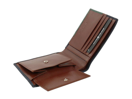 BH-370 SPORT Portfel męski skórzany Granatowy