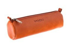 Duży okrągły piórnik Vintage P35 koniak