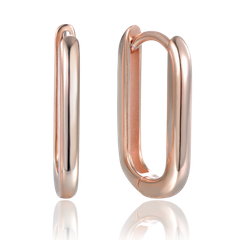 MINET Rose gold srebrne kolczyki we włoskim stylu