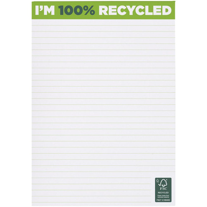 Notatnik Desk-Mate® w formacie A5 z materiałów z recyklingu