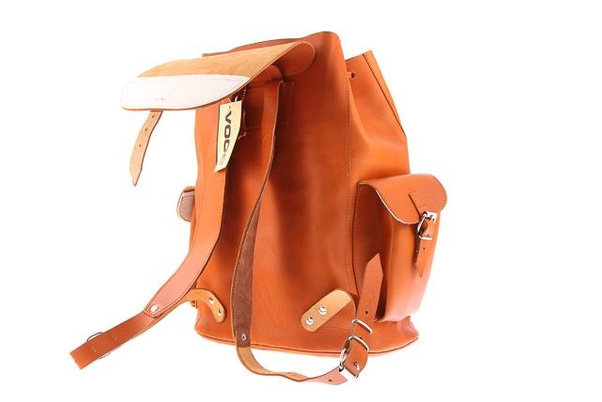 Ogromny plecak skórzany KEMER VOOC Vintage P40 naturalny