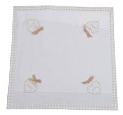 Obrus z sercem home 85x85cm