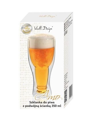 Szklanka do piwa  z podwójną ścianką Amo 350 ml 20313