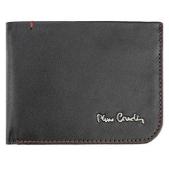 Portfel męski skórzany PIERRE CARDIN TILAK35 8806 Czarno Czerwony