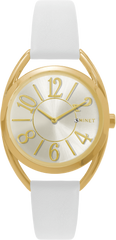 MINET Biało-złoty damski zegarek ICON WHITE CHARM