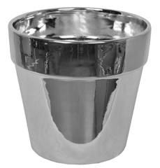 Doniczka srebrna duża