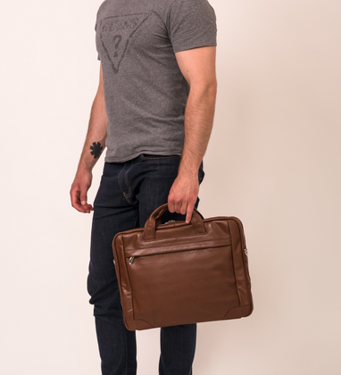 Teczka na laptop McKlein Bridgeport 17" Brązowa