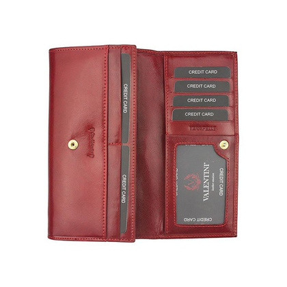 Portfel damski skórzany VALENTINI 5702 G18 Czarny