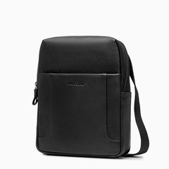 Torba na ramię skórzana PUCCINI COMO CO1924 1 Czarna