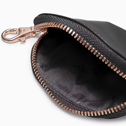 Brelok z saszetkami skórzanymi PUCCINI VULCANO ZN92512 1 Czarny