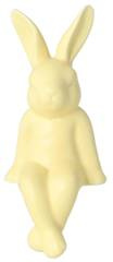Królik ceramiczny siedzący matowy żółty duży