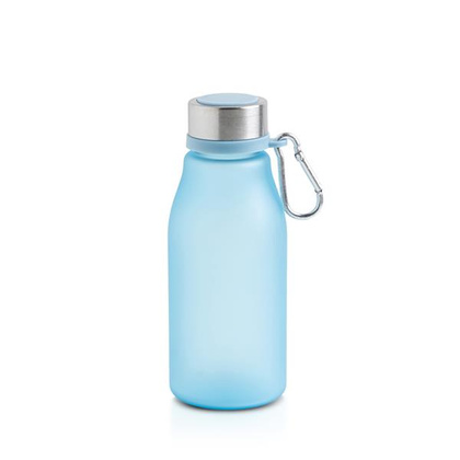 Matowa butelka RPET o pojemności 350 ml z karabińczykiem / Bijou