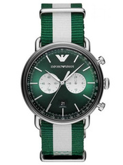 ZEGAREK MĘSKI EMPORIO ARMANI AR11221 - AVIATOR (zi019e)