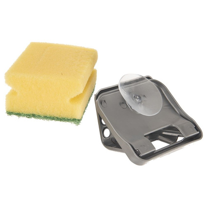 Uchwyt na gąbkę do naczyń szary