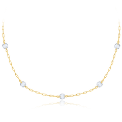 MINET Elegancki złoty naszyjnik kulka Au 585/1000 1,70g