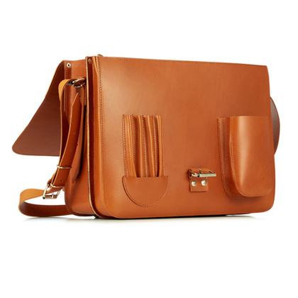 Duża torba skórzana 3w1 KEMER VOOC Vintage P43 Ruda