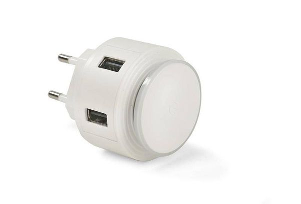 Ładowarka sieciowa USB z lampką nocną NOTTO