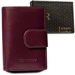 Skórzany portfel damski z systemem rfid protect