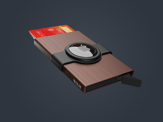 Etui na karty kredytowe RFID ZEN  z uchwytem na AirTag 2157